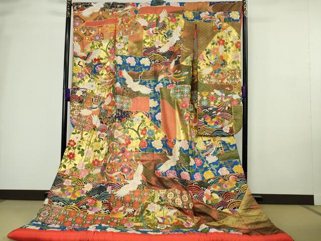 平和屋本店●最高級　中国三大刺繍 相良刺繍　駒刺繍　総手刺繍　色打掛　和装　婚...