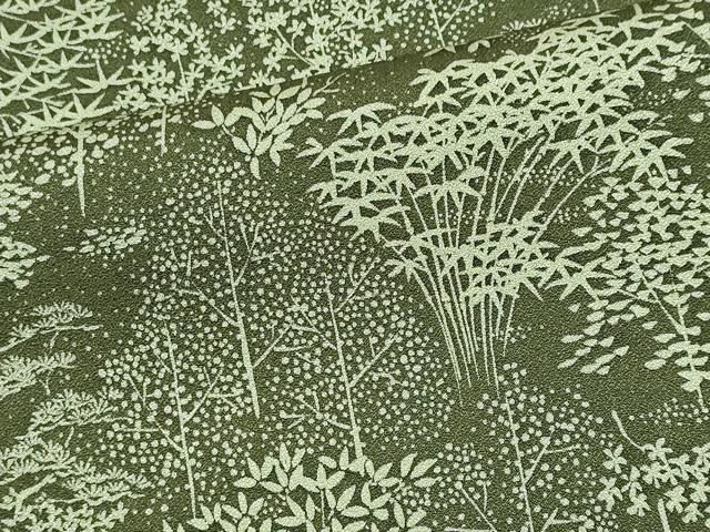 平和屋着物■上質な小紋 草木文 正絹 逸品 CABI6568ou