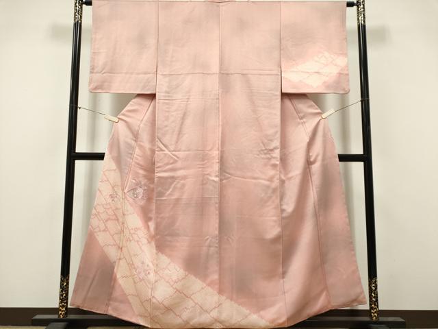 平和屋着物■訪問着 冊子草花文 暈し染め 正絹 逸品 CABI6569ou