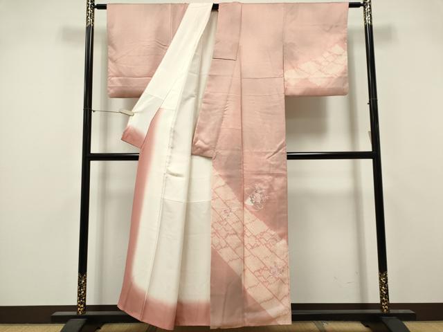 平和屋の平和屋着物■訪問着 冊子草花文 暈し染め 正絹 逸品 CABI6569ou｜アングル2
