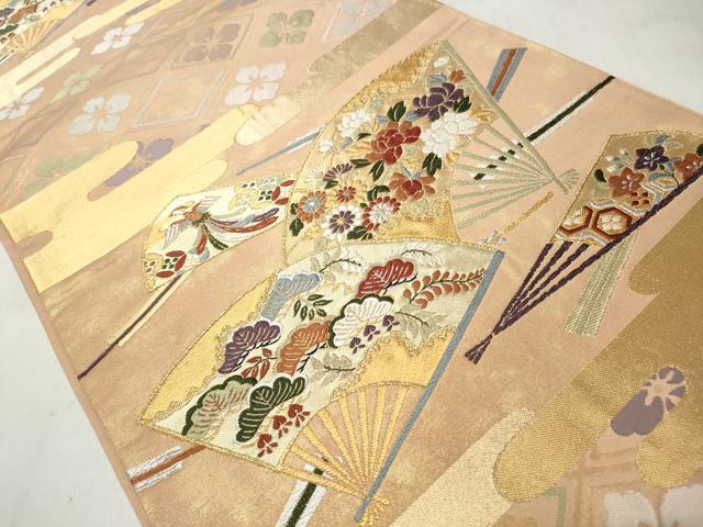 平和屋の平和屋着物◎六通柄袋帯 唐織 エ霞鳳凰文 金銀糸 正絹 逸品 CABJ3622qe｜アングル2