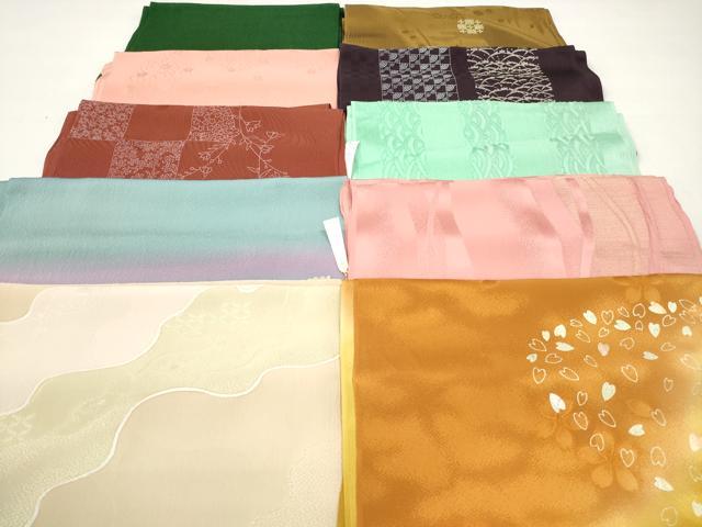 ■■■　商品詳細　■■■ 【正絹・未使用】 詳細に関しましては、 参考画像をご確認ください。 大変上質な逸品になります。 お安く出品致しますので、是非この機会にいかがでしょうか？ ■■■　注意事項　■■■ ■モニター発色の具合により色合いが異なる場合がございます。 ■寸法は多少の誤差が生じる場合がございますのでご了承ください。 ■縫込みの長さが左右非対称の場合は短い部分を記載しております。 左右非対称であってもご返品・お値引き等の保証は出来かねますので、ご了承の上ご購入をお願い致します。 ■シミ等のチェックには注意を払っておりますが、見落としがある場合もございますし、個人の見解も様々ですので神経質な方のご購入はお控えください。 ■箪笥に入っておりました着物や帯なので畳みシワや匂いがあるものもございます。 ■お休みは基本的に土日祝となりますが、その他臨時でお休みする場合がございますのでご了承ください。 ■商品の発送は平日のみの発送となります。 ■夜間と土曜、日曜日はお問い合わせの回答が遅れる場合がございます。 ■当店では、お直し、紋入れ、お手入れ等は承っておりません。 ■生地の状態（ヤケ、経年劣化等）によってはサイズ直しが出来ない場合がございます。 その点もどうかご了承のうえ、ご購入をお願いいたします。 ■弊社で取り扱う商品は一点ものにつき、時期や在庫状況に応じて金額が変更となる場合がございます。 ■検針は行っておりません。予めご了承いただきますようお願いいたします。 ■【洗える着物】と記載のある商品におきましては、商品お届け後に洗濯を行ってしまってからのご返品にはご対応しかねます。 念の為、専門店でのお手入れをお願いいたします。 ■写真に写っている物が全てになります。それ以外の付属品はございませんのでご了承ください。 ■状態に関する写真につきましては、掲載可能な写真枚数に限りがあるため、各箇所につき1枚参考画像を掲載しております。 ■着物のサイズ目安は下記を参考ください↓ ＜女性着物＞　お端折り次第で＋5cm　－1cmが着用可能サイズ 　例）身丈170cmの場合、身長160cm～175cm ＜男性着物＞　身丈＋約25cm～27cm程が適応身長 　例）身丈155cmの場合、身長180～182cm