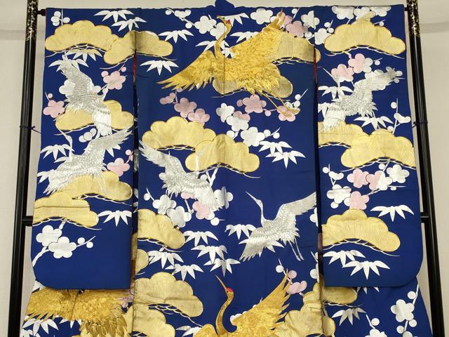 平和屋の平和屋本店●色打掛　和装　婚礼　神社挙式　花嫁　結婚式　駒刺繍　金銀彩　飛鶴花文　逸品　AABJ1214ou｜アングル2
