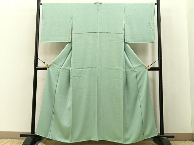 平和屋の平和屋着物■上質な色無地 夏虫色 正絹 逸品 BAAX6778hj｜アングル2