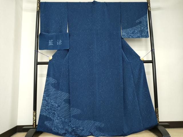 楽天市場】藍染 着物 正絹の通販