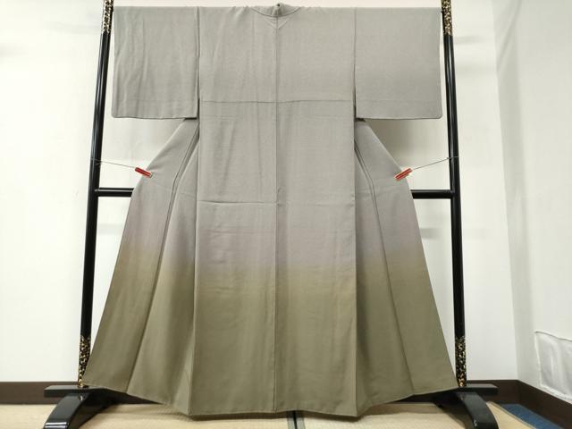 平和屋着物●訪問着　江戸小紋　角通し　暈し染め　正絹　逸品　CABI3165yc