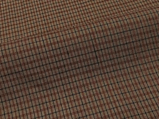 平和屋着物■男性 紬 格子 正絹 逸品 CABK0072ua
