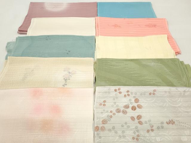 平和屋着物＊夏物　和装小物　帯揚げ10枚セット　正絹　逸品　DABI0470xg