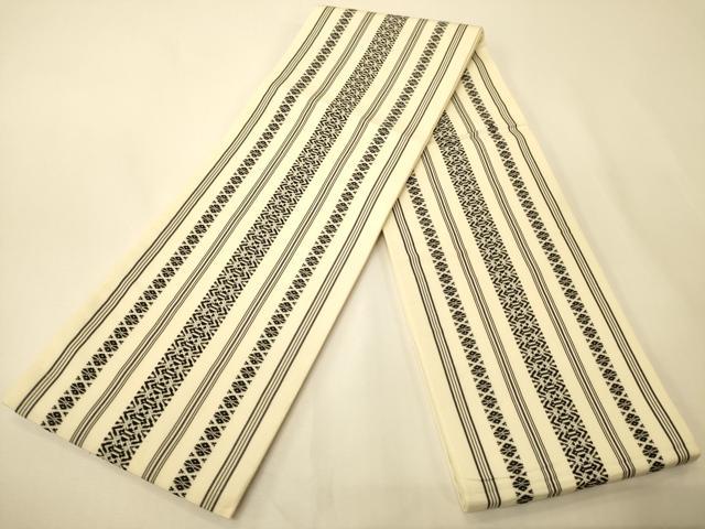 平和屋の平和屋着物●本場筑前博多織　半幅帯　献上柄　正絹　逸品　CABK6089ak｜アングル2