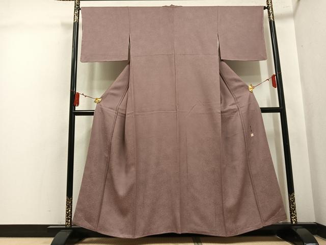 平和屋の平和屋着物●伝統工芸師　服部光擴　江戸小紋　草木染　鮫小紋柄　正絹　逸品　未使用　AABL0736ph｜アングル2