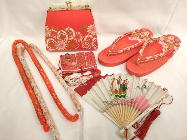 平和屋着物[]七五三　女の子　和装小物セット　花鼓文　逸品　AABJ5608ja