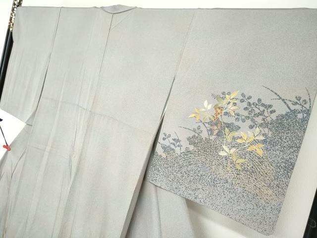 平和屋の平和屋着物●訪問着　南天文　萩シルエット　金彩　正絹　逸品　DABG2604ud｜アングル3