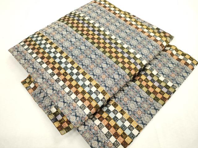 平和屋着物●つけ帯　幾何学間道　金糸　正絹　逸品　CABH6750dy heiwaya-11249192 平和屋 サンプル画像3