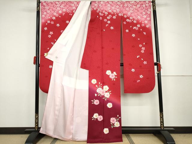 平和屋着物●豪華振袖　舞桜　暈し染め　正絹　逸品　AABJ8667cs heiwaya-11252061 平和屋 サンプル画像2