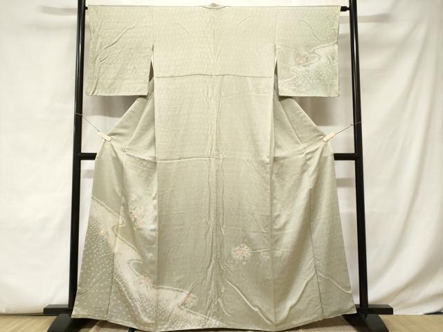Rakuten - 平和屋着物■中国三大刺繍　スワトウ刺繍　訪問着　絞り　文箱草花文　正絹　逸品　CABC6106ev