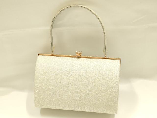 平和屋着物●和装小物　和装バッグ　ハンドバッグ　花柄　金銀糸　逸品　AABJ5982ay