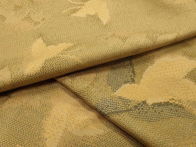 平和屋着物●上質な紬　舞蝶文　胴抜き仕立て　正絹　逸品　CABI0532gh