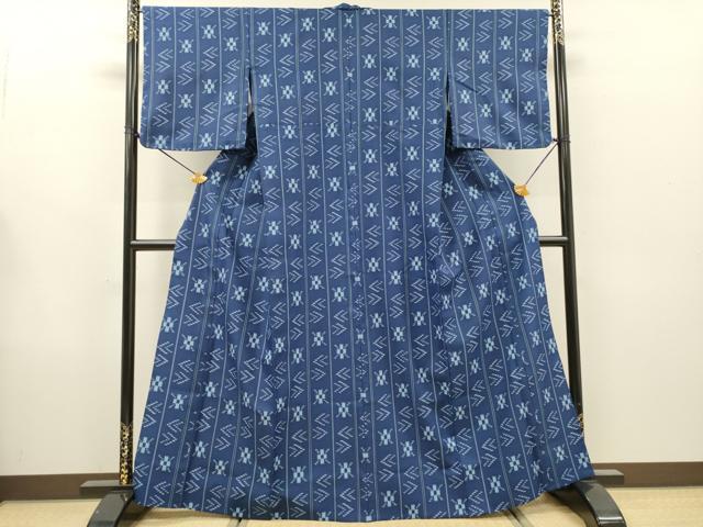 平和屋着物▽小紋　単衣　絣絵間道　洗える着物　DABG5703fe heiwaya-11254074 平和屋 サンプル画像2