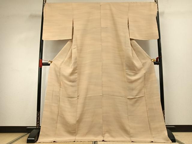 平和屋の平和屋着物●上質な小紋　霞文　暈し染め　京都きもの友禅扱い　ロング丈　正絹　逸品　未使用　AABJ4428fy｜アングル2