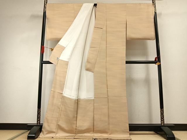 平和屋の平和屋着物●上質な小紋　霞文　暈し染め　京都きもの友禅扱い　ロング丈　正絹　逸品　未使用　AABJ4428fy｜アングル3