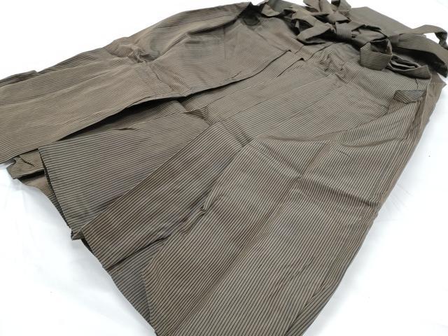 平和屋着物■男性　行灯袴　縞　正絹　逸品　CAAZ4441fb