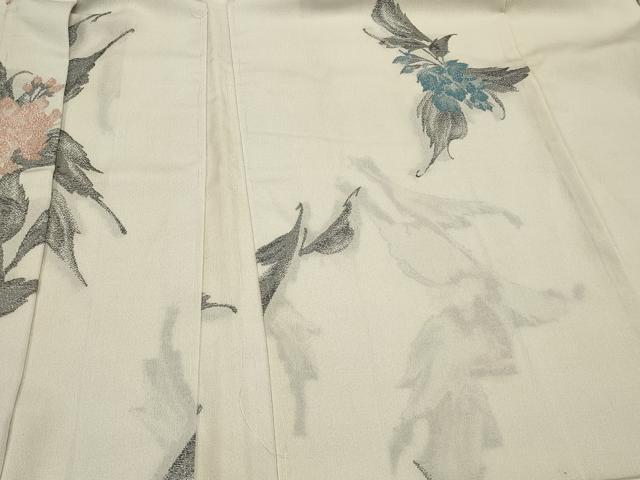 平和屋の平和屋着物＃羽織　草花文　正絹　逸品　CABJ5317in｜アングル3