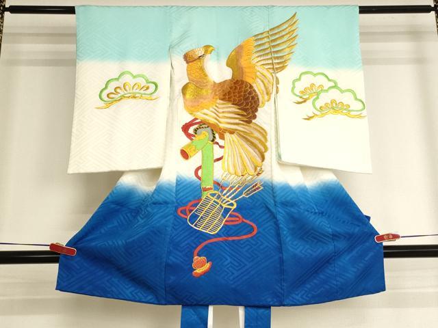 ■■■　サイズ　■■■ 【着物】 身丈 96cm（肩から） 裄丈 44cm 袖丈 56.5cm ■■■　商品詳細　■■■ 産着【正絹】の状態は接写画像のように左袖前・八掛に汚れがございますが その他特に目立ったシミ汚れなどもなく大変良い状態です。 長襦袢【化繊】の状態は接写画像のように上前・後身頃に汚れがございますが その他特に目立ったシミ汚れなどもなく大変良い状態です。 大変上質な逸品になります。 お安く出品致しますので、是非この機会にいかがでしょうか？ ※長襦袢は着物とセットになっております。 ■■■　注意事項　■■■ ■モニター発色の具合により色合いが異なる場合がございます。 ■寸法は多少の誤差が生じる場合がございますのでご了承ください。 ■縫込みの長さが左右非対称の場合は短い部分を記載しております。 左右非対称であってもご返品・お値引き等の保証は出来かねますので、ご了承の上ご購入をお願い致します。 ■シミ等のチェックには注意を払っておりますが、見落としがある場合もございますし、個人の見解も様々ですので神経質な方のご購入はお控えください。 ■箪笥に入っておりました着物や帯なので畳みシワや匂いがあるものもございます。 ■お休みは基本的に土日祝となりますが、その他臨時でお休みする場合がございますのでご了承ください。 ■商品の発送は平日のみの発送となります。 ■夜間と土曜、日曜日はお問い合わせの回答が遅れる場合がございます。 ■当店では、お直し、紋入れ、お手入れ等は承っておりません。 ■生地の状態（ヤケ、経年劣化等）によってはサイズ直しが出来ない場合がございます。 その点もどうかご了承のうえ、ご購入をお願いいたします。 ■弊社で取り扱う商品は一点ものにつき、時期や在庫状況に応じて金額が変更となる場合がございます。 ■検針は行っておりません。予めご了承いただきますようお願いいたします。 ■【洗える着物】と記載のある商品におきましては、商品お届け後に洗濯を行ってしまってからのご返品にはご対応しかねます。 念の為、専門店でのお手入れをお願いいたします。 ■写真に写っている物が全てになります。それ以外の付属品はございませんのでご了承ください。 ■状態に関する写真につきましては、掲載可能な写真枚数に限りがあるため、各箇所につき1枚参考画像を掲載しております。 ■着物のサイズ目安は下記を参考ください↓ ＜女性着物＞　お端折り次第で＋5cm　−1cmが着用可能サイズ 　例）身丈170cmの場合、身長160cm〜175cm ＜男性着物＞　身丈＋約25cm〜27cm程が適応身長 　例）身丈155cmの場合、身長180〜182cm