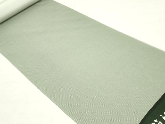 平和屋の平和屋着物●江戸小紋　反物　着尺　万筋　松葉色×若芽色　逸品　未使用　DABH3527zy｜アングル2
