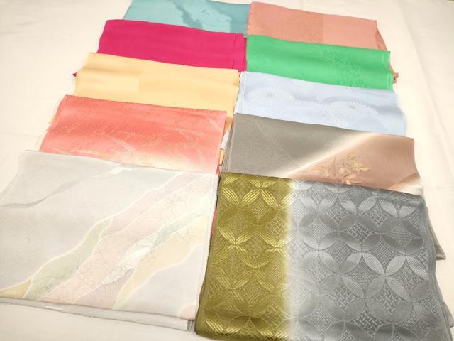 楽天平和屋平和屋着物★和装小物　上質な帯揚げ　10枚セット　未使用品多数　逸品　AAAO9843ps