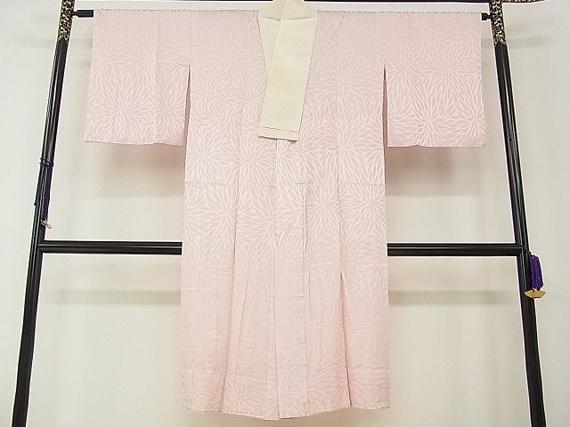 平和屋着物■上質な長襦袢　無双仕立て　菊地紋　逸品　cf4611