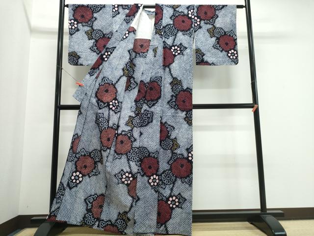 平和屋の平和屋着物∴夏物　浴衣　有松鳴海絞り　綿　逸品　未使用　CABK5326ng｜アングル2