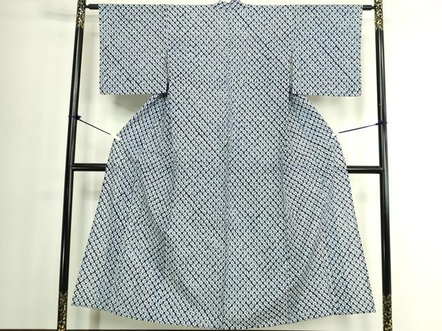 平和屋着物∴夏物　浴衣　有松鳴海絞り　蜘蛛絞り　綿　逸品　未使用　DABJ4054cd