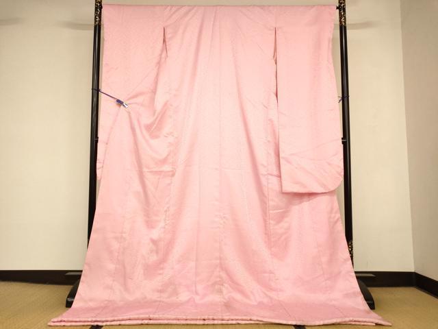 平和屋本店●掛下　打掛　和装　婚礼　花嫁　結婚式　神社挙式　紗綾形地紋　珊瑚色　逸品　AABK8316fw