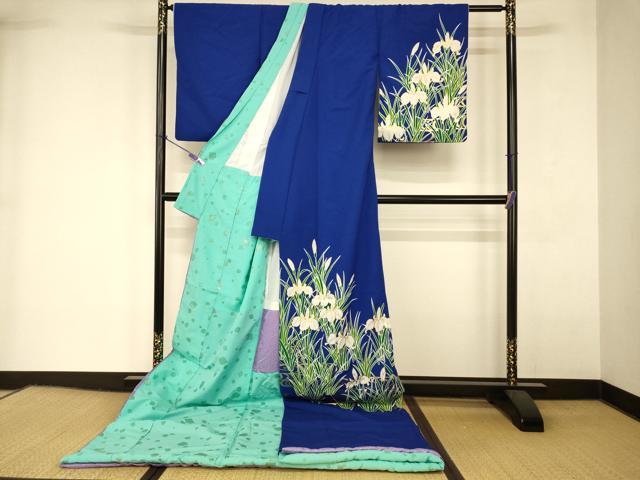 平和屋の平和屋本店●お引きずり・お引き摺り　訪問着　和装　舞台　舞妓　芸妓　芸者　衣装　流水草花文　金彩　AABK8335fw｜アングル2