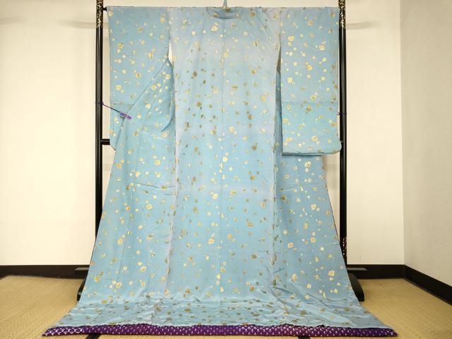 平和屋本店●お引きずり・お引き摺り・引き振袖　和装　結婚式　舞妓　芸妓　芸者　衣装　箔散らし文　金彩　AABK8336fw