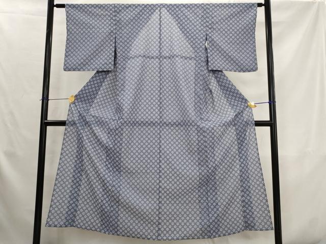 平和屋着物＊夏物　小紋　絽　花尽くし　洗える着物　AABK2867st
