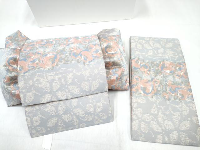 平和屋着物[]JILL STUART　女の子　子供　つけ帯　洋花文　銀糸　箱付き　DABG3429ma