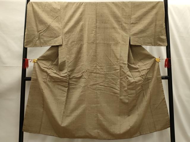 平和屋着物■男性　紬　薄香色　正絹　逸品　AABG1538sx