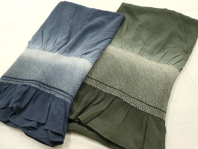 ■■■　商品詳細　■■■ 状態は参考画像のように薄い汚れがございます。 大変上質な逸品になります。 お安く出品致しますので、是非この機会にいかがでしょうか？ ■■■　注意事項　■■■ ■モニター発色の具合により色合いが異なる場合がございます。 ■寸法は多少の誤差が生じる場合がございますのでご了承ください。 ■縫込みの長さが左右非対称の場合は短い部分を記載しております。 左右非対称であってもご返品・お値引き等の保証は出来かねますので、ご了承の上ご購入をお願い致します。 ■シミ等のチェックには注意を払っておりますが、見落としがある場合もございますし、個人の見解も様々ですので神経質な方のご購入はお控えください。 ■箪笥に入っておりました着物や帯なので畳みシワや匂いがあるものもございます。 ■お休みは基本的に土日祝となりますが、その他臨時でお休みする場合がございますのでご了承ください。 ■商品の発送は平日のみの発送となります。 ■夜間と土曜、日曜日はお問い合わせの回答が遅れる場合がございます。 ■当店では、お直し、紋入れ、お手入れ等は承っておりません。 ■生地の状態（ヤケ、経年劣化等）によってはサイズ直しが出来ない場合がございます。 その点もどうかご了承のうえ、ご購入をお願いいたします。 ■弊社で取り扱う商品は一点ものにつき、時期や在庫状況に応じて金額が変更となる場合がございます。 ■検針は行っておりません。予めご了承いただきますようお願いいたします。 ■【洗える着物】と記載のある商品におきましては、商品お届け後に洗濯を行ってしまってからのご返品にはご対応しかねます。 念の為、専門店でのお手入れをお願いいたします。 ■写真に写っている物が全てになります。それ以外の付属品はございませんのでご了承ください。 ■状態に関する写真につきましては、掲載可能な写真枚数に限りがあるため、各箇所につき1枚参考画像を掲載しております。 ■着物のサイズ目安は下記を参考ください↓ ＜女性着物＞　お端折り次第で＋5cm　−1cmが着用可能サイズ 　例）身丈170cmの場合、身長160cm〜175cm ＜男性着物＞　身丈＋約25cm〜27cm程が適応身長 　例）身丈155cmの場合、身長180〜182cm