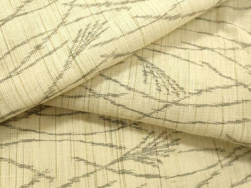 平和屋着物*夏物 紗紬 すすき文 正絹 逸品 CAAS0755vp 平和屋着物*夏物 紗紬 すすき文 正絹 逸品 CAAS0755vp