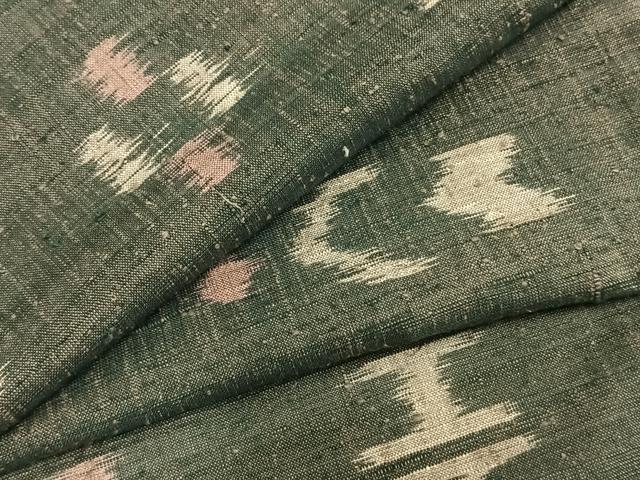 乐天商城 - 平和屋着物▽上質な紬　単衣　幾何学文様　正絹　逸品　AAAZ9432fy