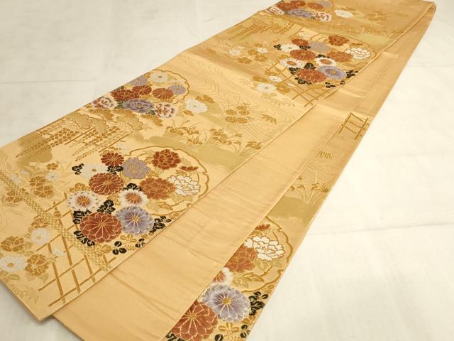 山二 扇子　蛍草・紺