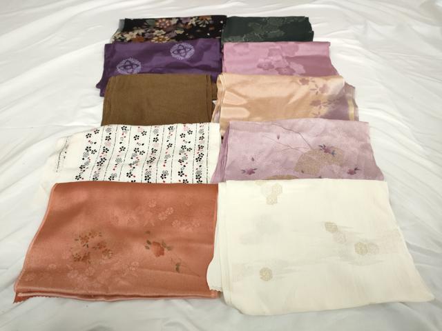 平和屋着物★和装小物　上質な帯揚げ　10枚セット　逸品　AAAO4938ps