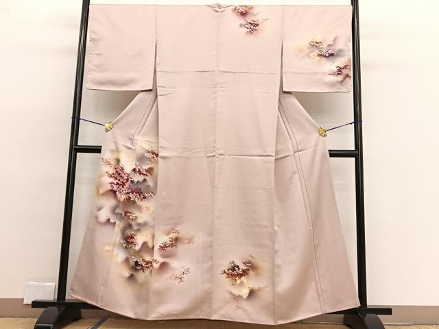 平和屋着物▼訪問着 紅葉 暈し染め 正絹 逸品 未使用 BAAW4169hv