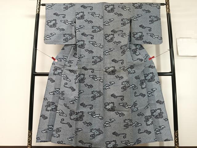 平和屋の平和屋着物∴夏物 浴衣 花松文 リップル生地 綿 逸品 CABG7693vp｜アングル2