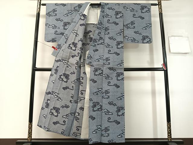 平和屋の平和屋着物∴夏物 浴衣 花松文 リップル生地 綿 逸品 CABG7693vp｜アングル3