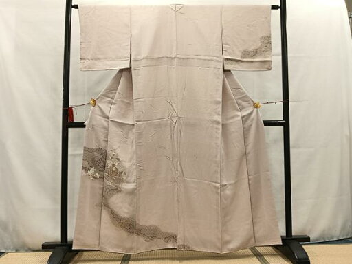平和屋着物■訪問着 刺繍 花籠文 暈し染め 金彩 正絹 逸品 AAAS7832mf 平和屋着物■訪問着 刺繍 花籠文 暈し染め 金彩 正絹 逸品 AAAS7832mf
