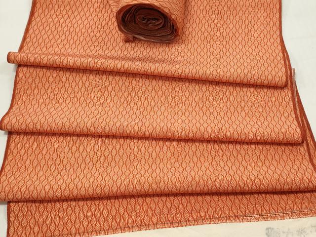 平和屋着物▼小紋　反物　着尺　立涌文　鮫小紋柄　逸品　未使用　DABB6141we