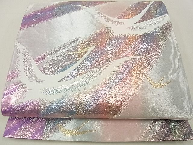 平和屋着物■六通柄袋帯　飛鳥文　金銀糸　逸品　ga1987