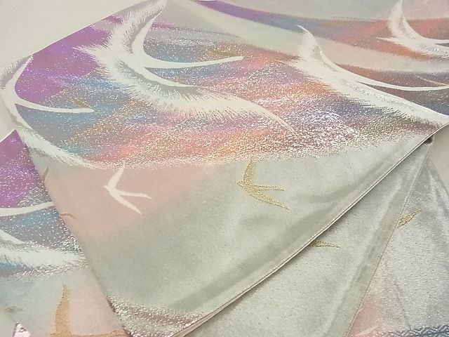 平和屋着物■六通柄袋帯　飛鳥文　金銀糸　逸品　ga1987